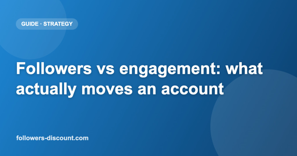 Followers vs engagement on social media