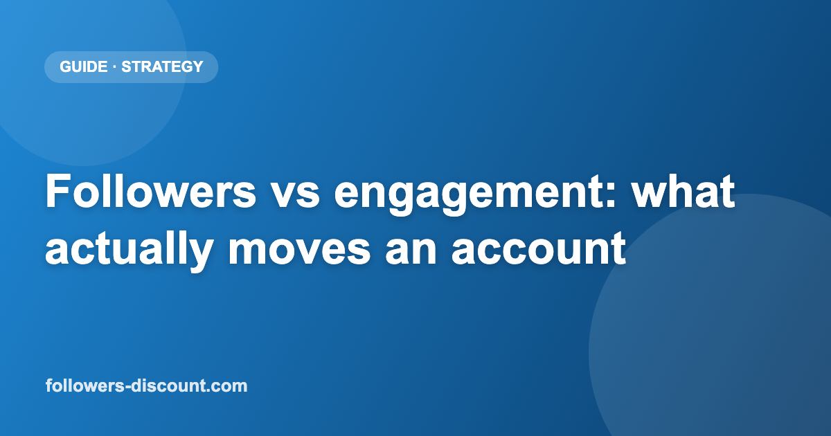Followers vs engagement on social media